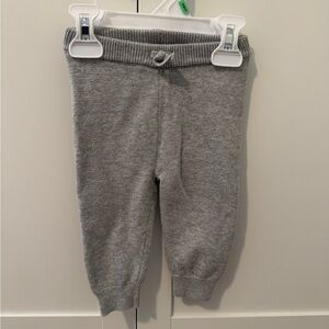 Janie and Jack gray knit sweatpants, size 3-6 months, never worn